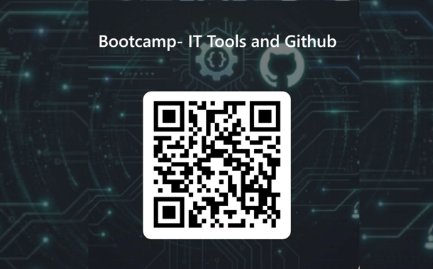 QR containing information of IT Tools and Github Bootcamp