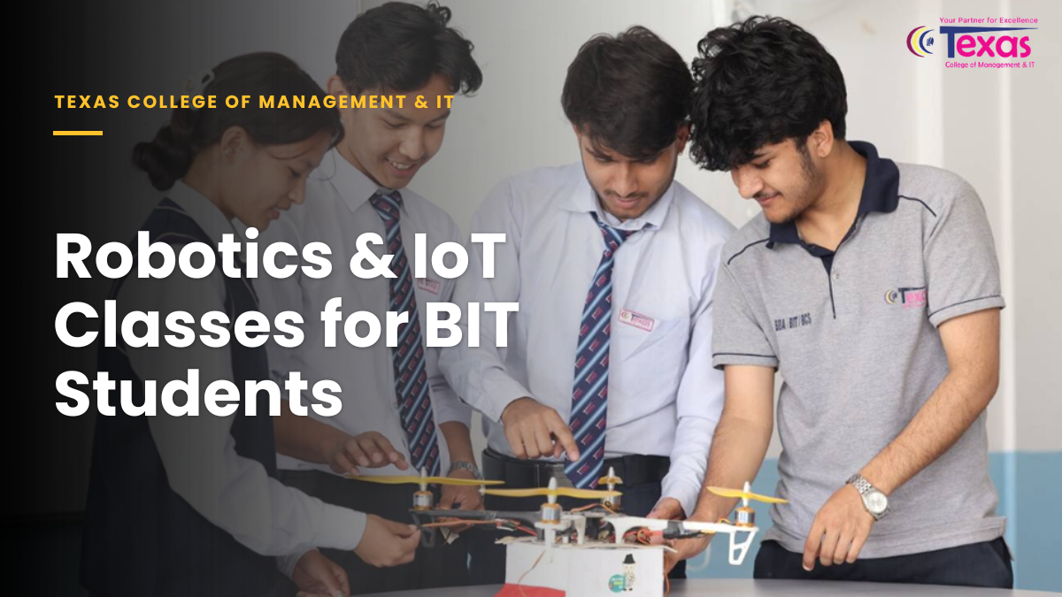 TCMIT BIT students crafting drone at robotics and IoT classes for BIT students